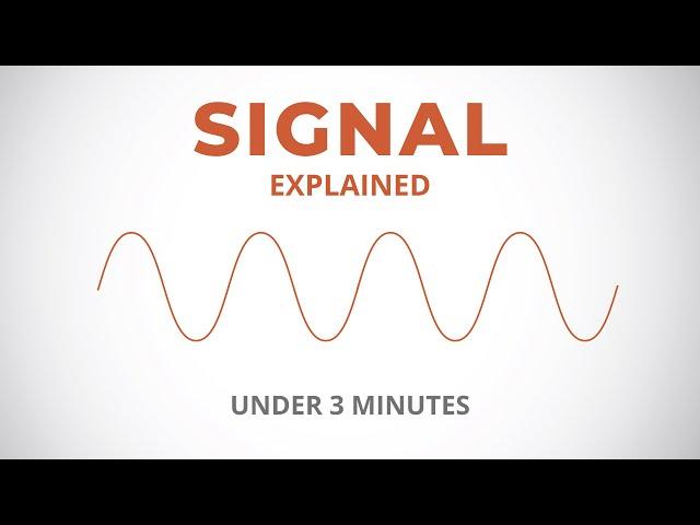 What is SIGNAL - Explained with Analogy | Basics of Electronics