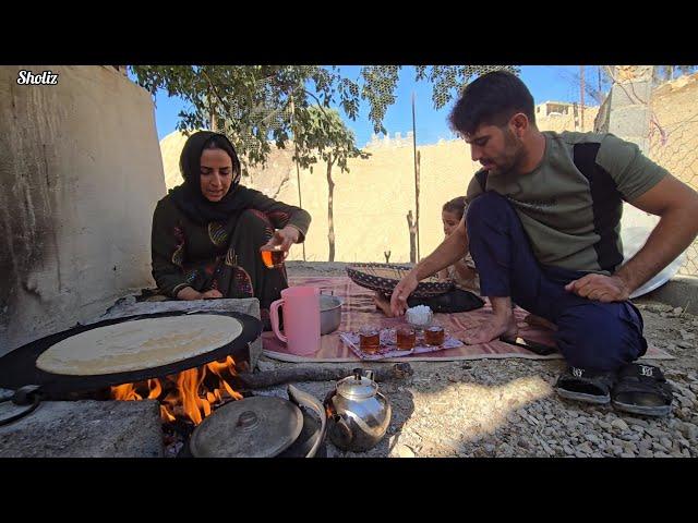 Rural Life Documentary: Enjoying a Delicious, Local Breakfast Vaccinated by Goats