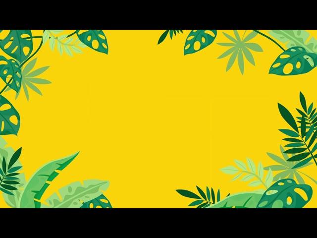 Tropical Flower Leaves - Free Background Loop