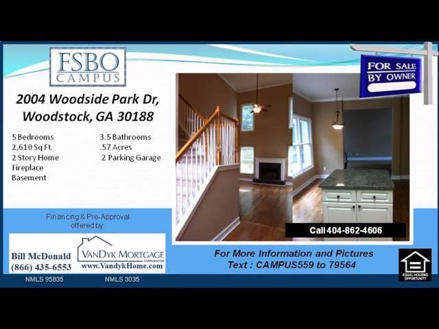 5 Bedroom House for Sale in Bradshaw Farms Subdivision Woodstock GA