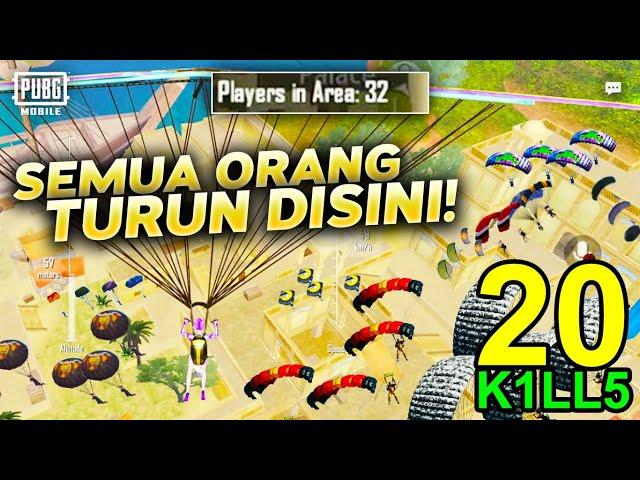 EVENT TERBARU KERAS! 32 ORANG DI AREA YG SAMA TEMBUS 20 K1LLS - PUBG MOBILE