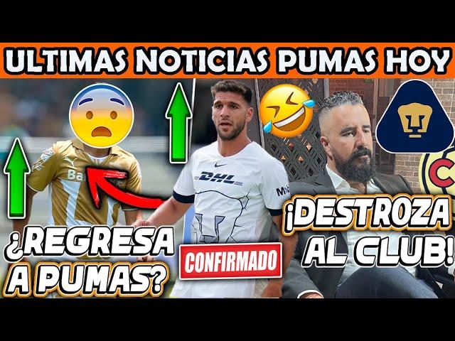  ULTIMA HORA REGRESA A PUMAS PARA RETIRARSE? MORALES TUNDE A PUMAS POR ESTA RAZON! NUEVO CAPITAN!