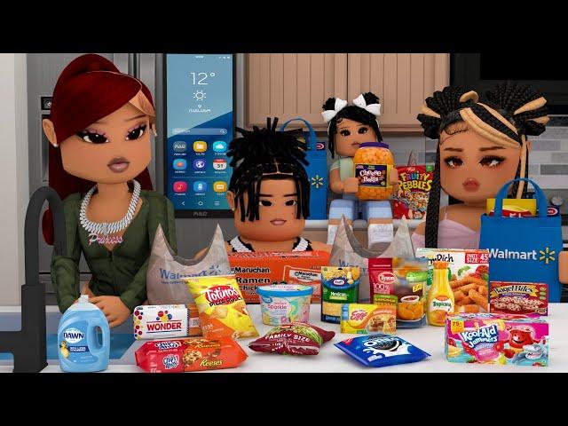 PREPARING THE KIDS FOR SCHOOL!! *GROCERY SHOPPING AT WALMART!!* | Bloxburg Family Roleplay