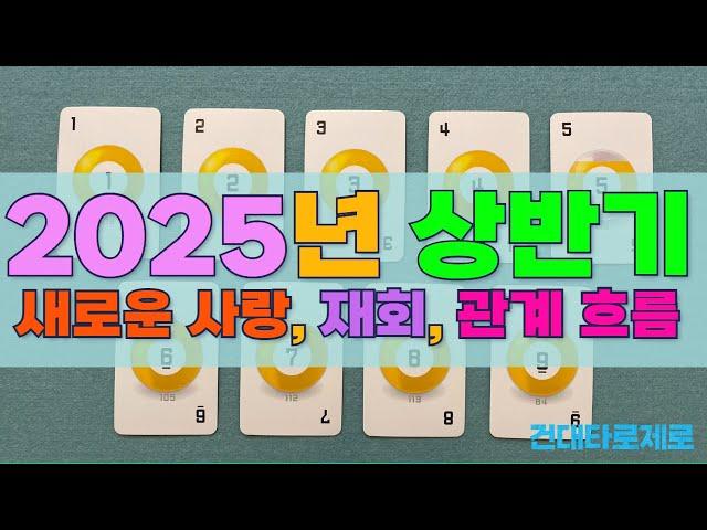 [타로/2025/연애] 2025년 상반기 애정운/새로운 사랑/관계 흐름/재회/짝사랑/썸/속마음/결혼운/궁합