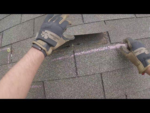 Some North Texas residents dealing with damaged roofs from hail