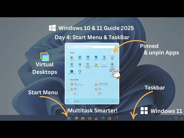 Windows 10 & 11 Guide | Start Menu & Taskbar Tips 2025