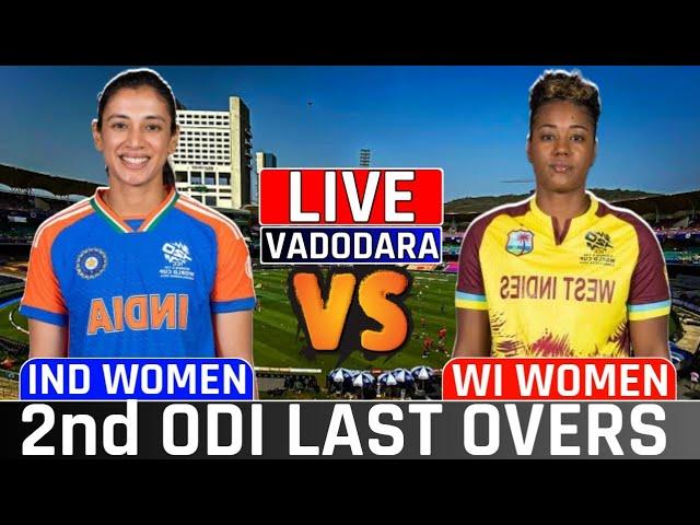 Live indw vs wiw 2nd odi Score And Commentary | india vs westindies Live Cricket Match | #odi