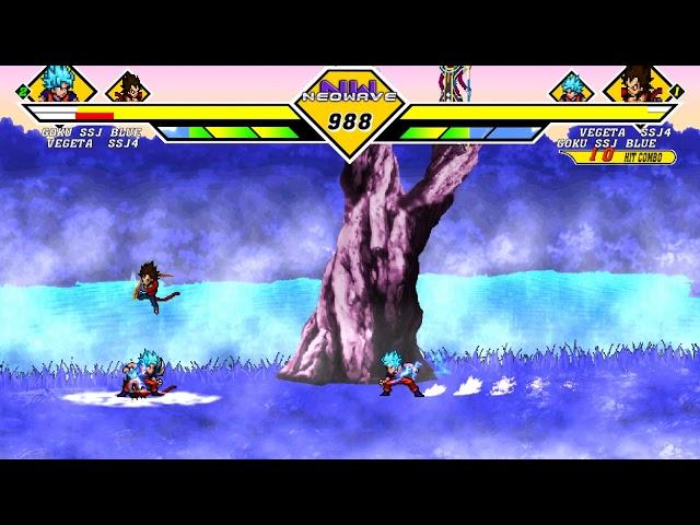 Dragon Ball JUS Edition 2 [ Goku SSJ4 , Vegeta  VS  Vegeta , Goku ]