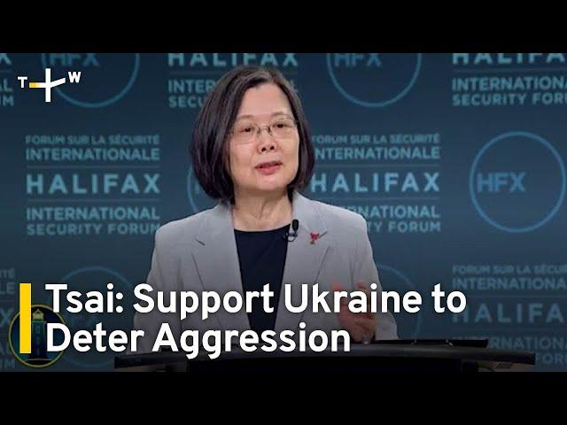 Former President Tsai Ing-wen Talks Ukraine, Defense Budget in Canada Speech ｜TaiwanPlus News