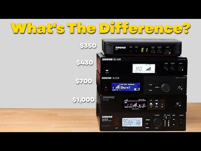 Comparing Shure Wireless Mic Systems (Cheap to Expensive)