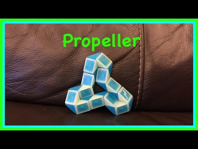 Smiggle Snake Puzzle or Rubik's Twist Tutorial: How to make a Propeller Shape: Step by step Video