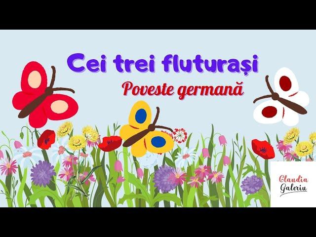 Cei trei fluturași / Poveste germană / Poveste citită pentru copii / Poveste de primăvară ️