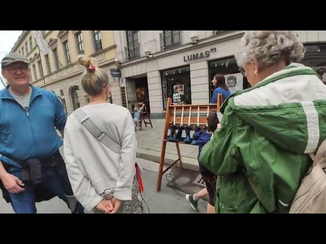 Munich city centre on the day of the 2024 European elections