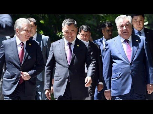 Садыр Жапаров, Шавкат Мирзиёев и Эмомали Рахмон открыли стелу на стыке границ 3 стран