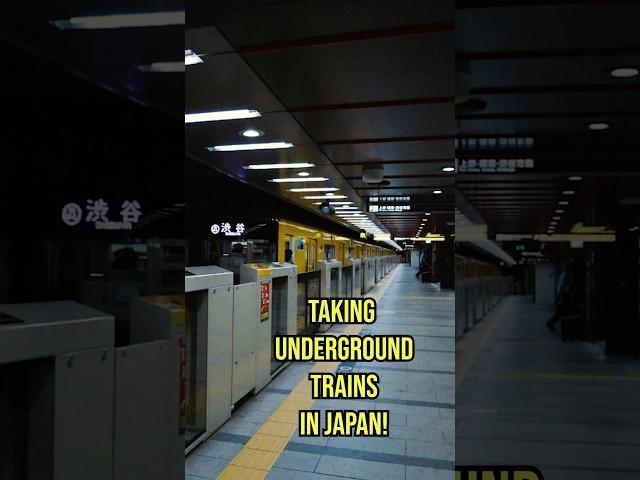 Taking the underground trains in Japan to Shibuya! #japan