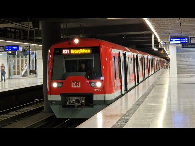 Mitfahrt in der S1 von Hamburg Airport bis Altona in der BR 474 PLUS