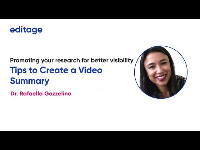 Create a POWERFUL Video Abstract for Your Research Paper