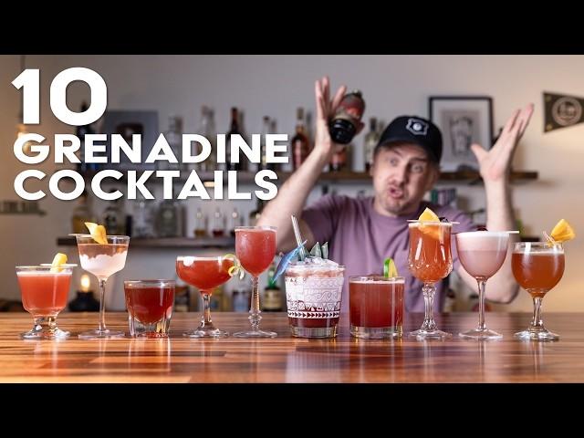 Top 10 GRENADINE cocktails - not your grandma's grenadine!