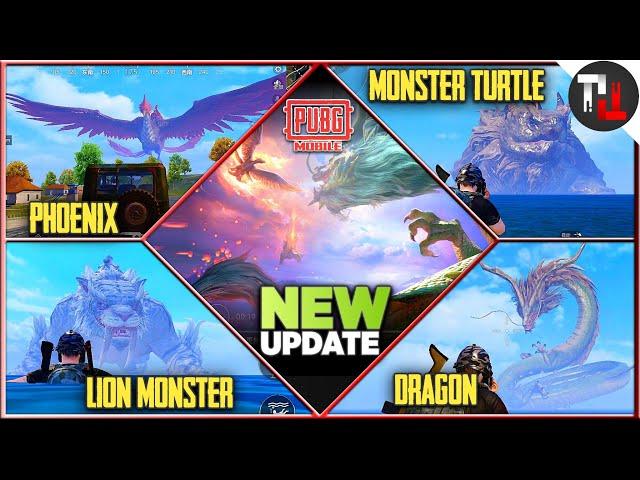 PUBG MOBILE NEW UPDATE || Phoenix, Monster Turtle, Lion Monster, Dragon || PUBG 1.11 UPDATE #22