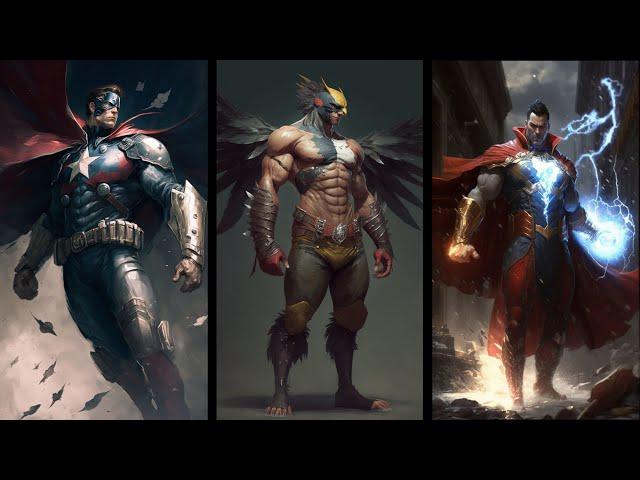 DC & Marvel Characters Merged  - AI Generated Fusions