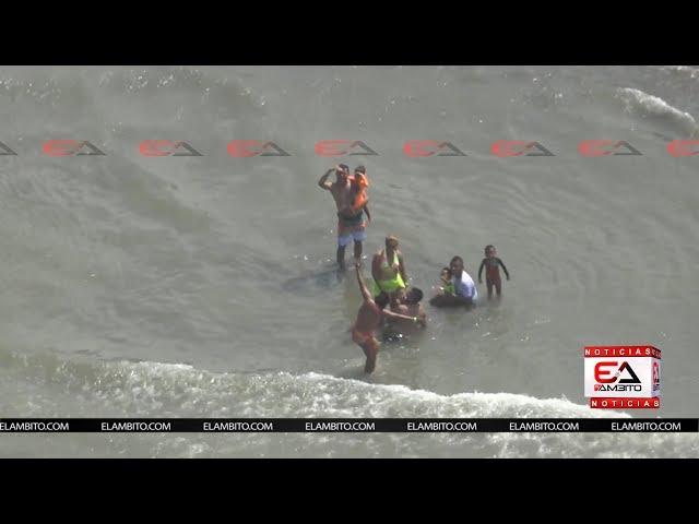 DESDE EL AIRE, ELAMBITO.COM ACOMPAÑÓ A BAÑISTAS DE LAS PLAYAS DEL ATLÁNTICO