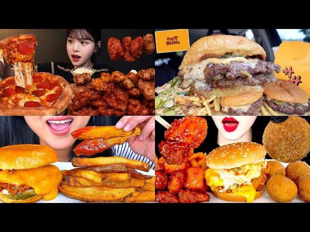 ASMR Fast Food Mukbang Compilation 38 | Fast Food Asmr | Satisfying eating sounds