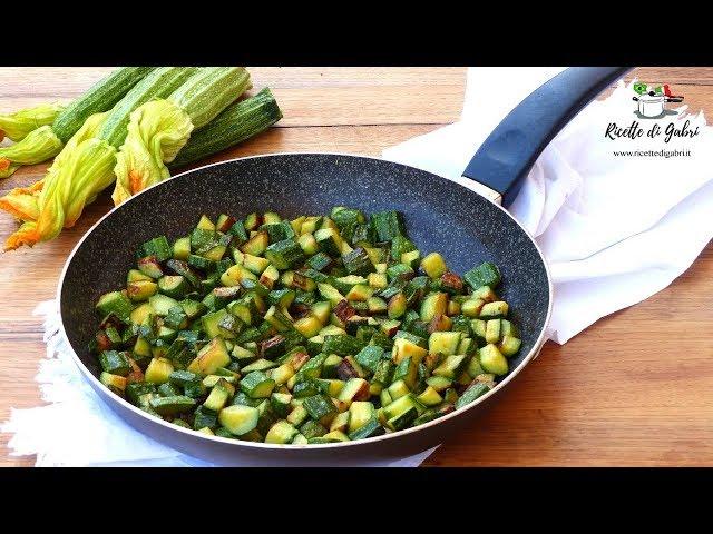 ZUCCHINE IN PADELLA PERFETTE Trucchi per cuocere e ottenere un contorno leggero  - RICETTE DI GABRI