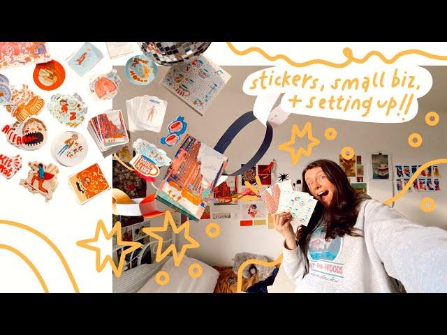 small biz set up vlog (a behind the scenes of one of my pop up shops!!)