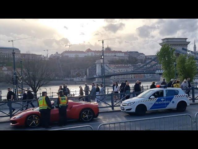 CAR SPOTTING IN BUDAPEST (COPS VS SUPER/SPORTCARS)