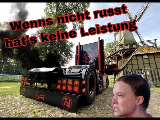 Wenns nicht rußt hat's keine Leistung... Scania V8 powered by "Der Emsländer"