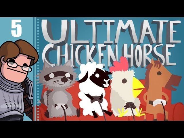 Let's Play Ultimate Chicken Horse Part 5 - Physicsy Stuff