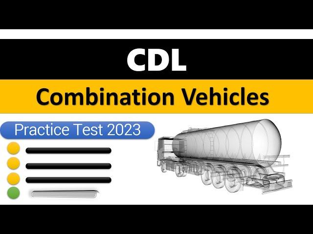 CDL Combination Vehicles Practice Test 2023 | 1-25 MCQ Questions & Answers | Part 1