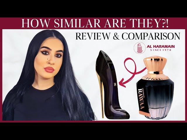 Review & Comparison GOOD GIRL by Carolina Herrera and RAWAA by Al Haramain + OTHER DUPES