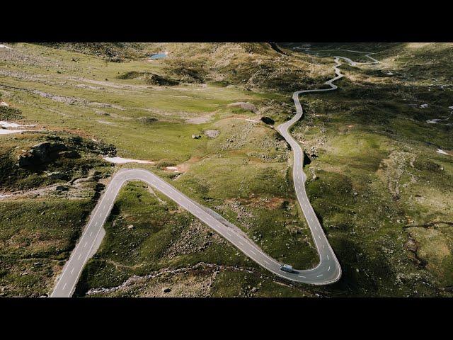 Riding the Flüela Pass, Switzerland