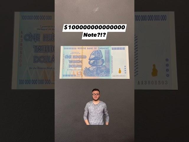 One Hundred Trillion Dollars?!? #currency #inflation #numismatics #papermoney #collecting