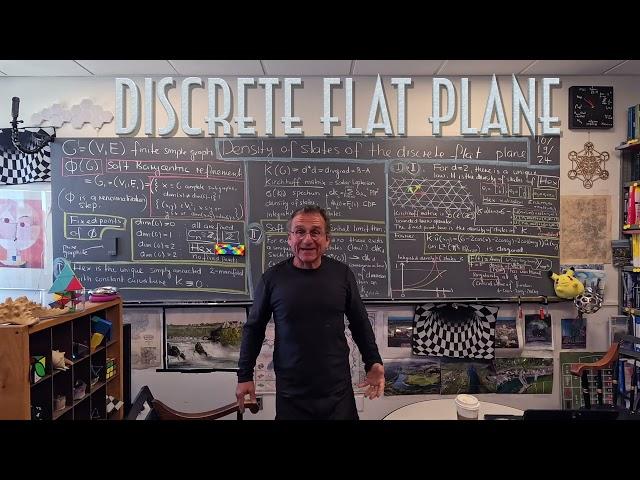 Density of States of the Discrete Flat Plane