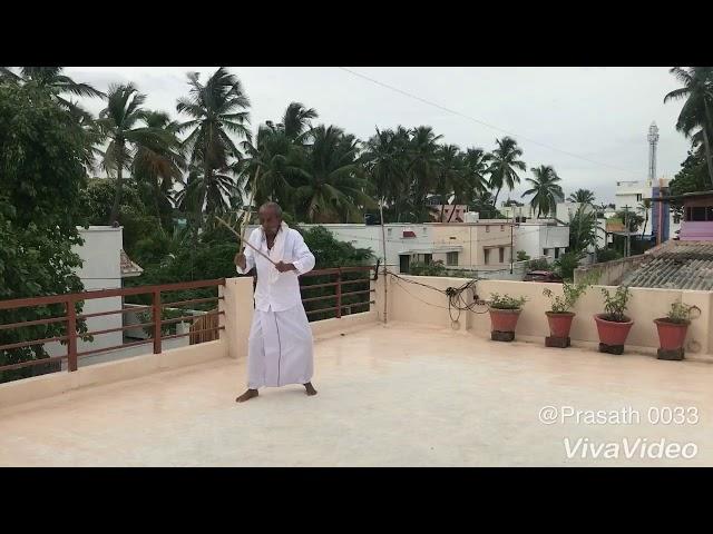 Veeramaruthi Silambam - சிறுத்தா குச்சி சண்டை / Small stick fight Aasan N Chandran (8903625801)