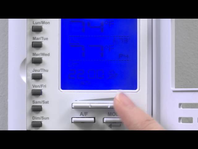 How to program the Schluter®-DITRA-HEAT-E-RSD Thermostat- Fahrenheit