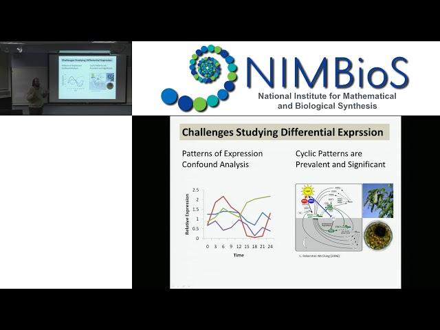 Modeling gene expression and regulation in response to light-dark signaling