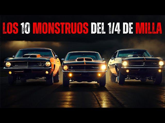 Los 10 MUSCLE CARS MÁS VELOCES del 1/4 de Milla