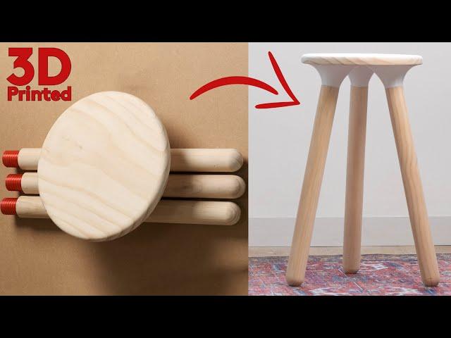 Simple Stool Design with Storage System  || 3D Printed Furniture