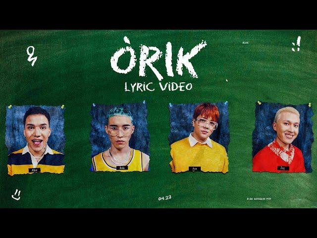NINETY ONE - ÓRIK | Lyric Video