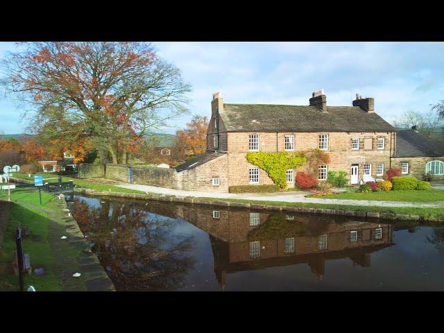 Marple Aqueduct and Canal Walk, English Countryside 4K