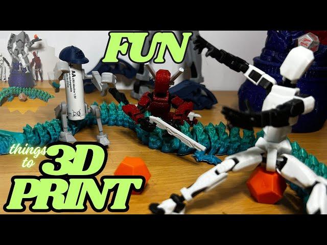 Fun and Cool 3D Printing Ideas #3dprinting #lucky13 #dandd