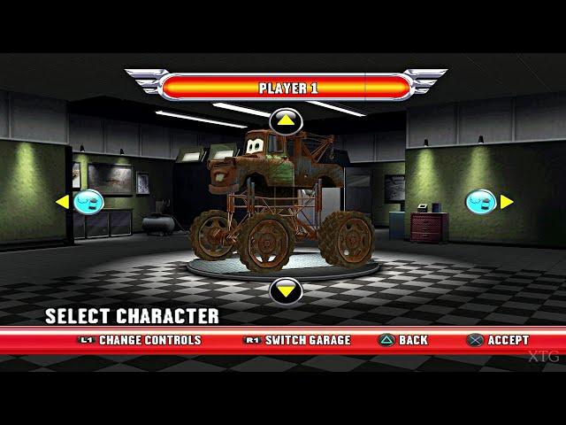 Cars Race-O-Rama - All Cars List PS2 Gameplay HD (PCSX2)