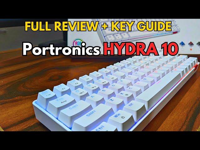 60% RGB Mechanical Wireless Gaming Keyboard | Portronics Hydra 10 #portronics