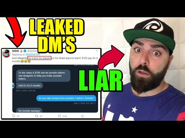 Keemstar says I scam my pro players.. Here's the Truth