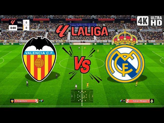 EN VIVO :  Real Madrid  Vs Valencia | Spain - La Liga 24/25 | Match En Vivo  Simulation Gameplay |