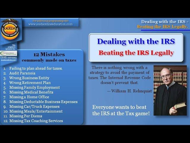 Beating the IRS Legally