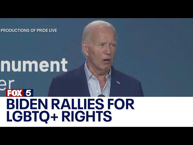 Biden rallies for LGBTQ+ rights at Stonewall